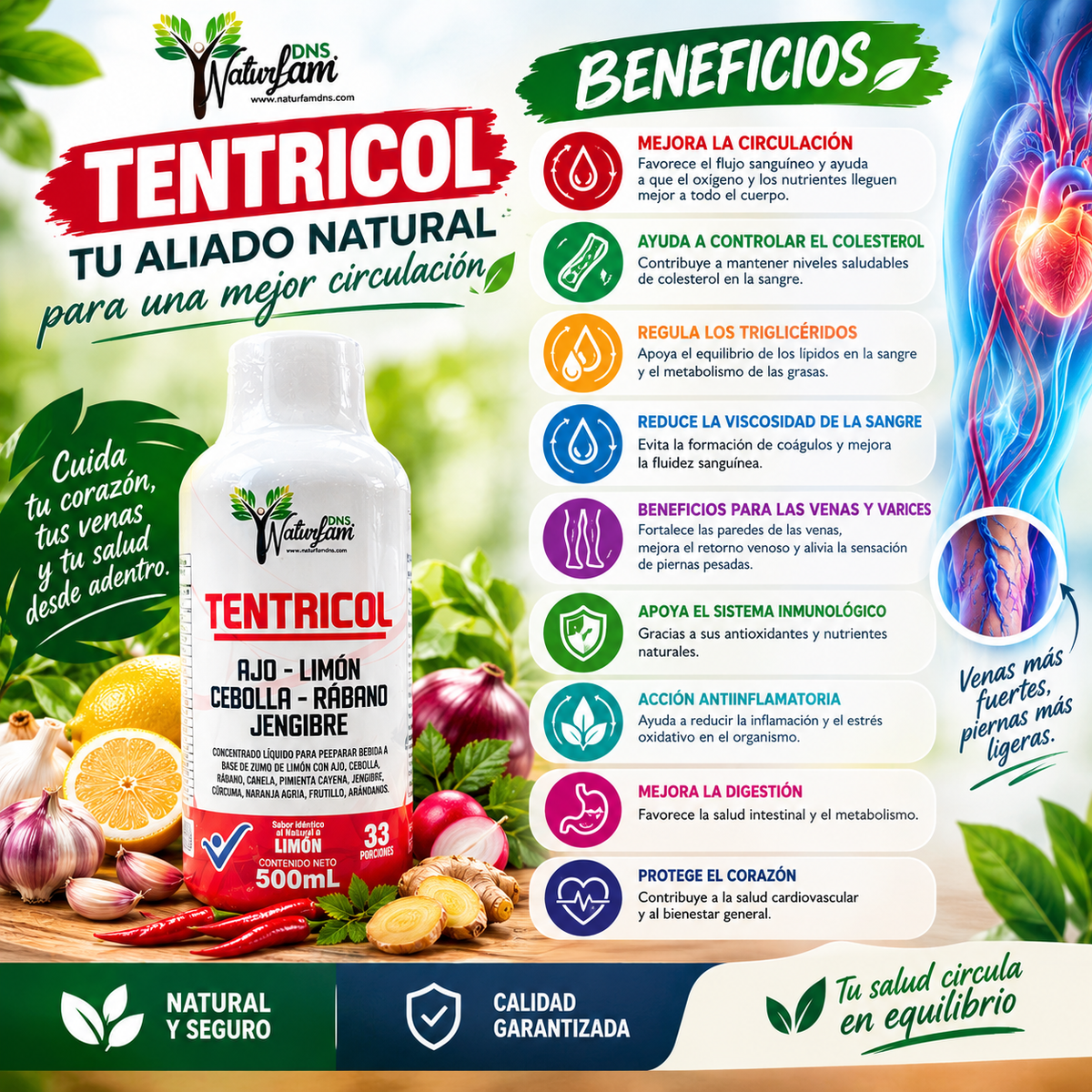 TENTRICOL  Tu aliado natural para una mejor circulación ❤️PAGA AL RECIBIR EL PRODUCTO