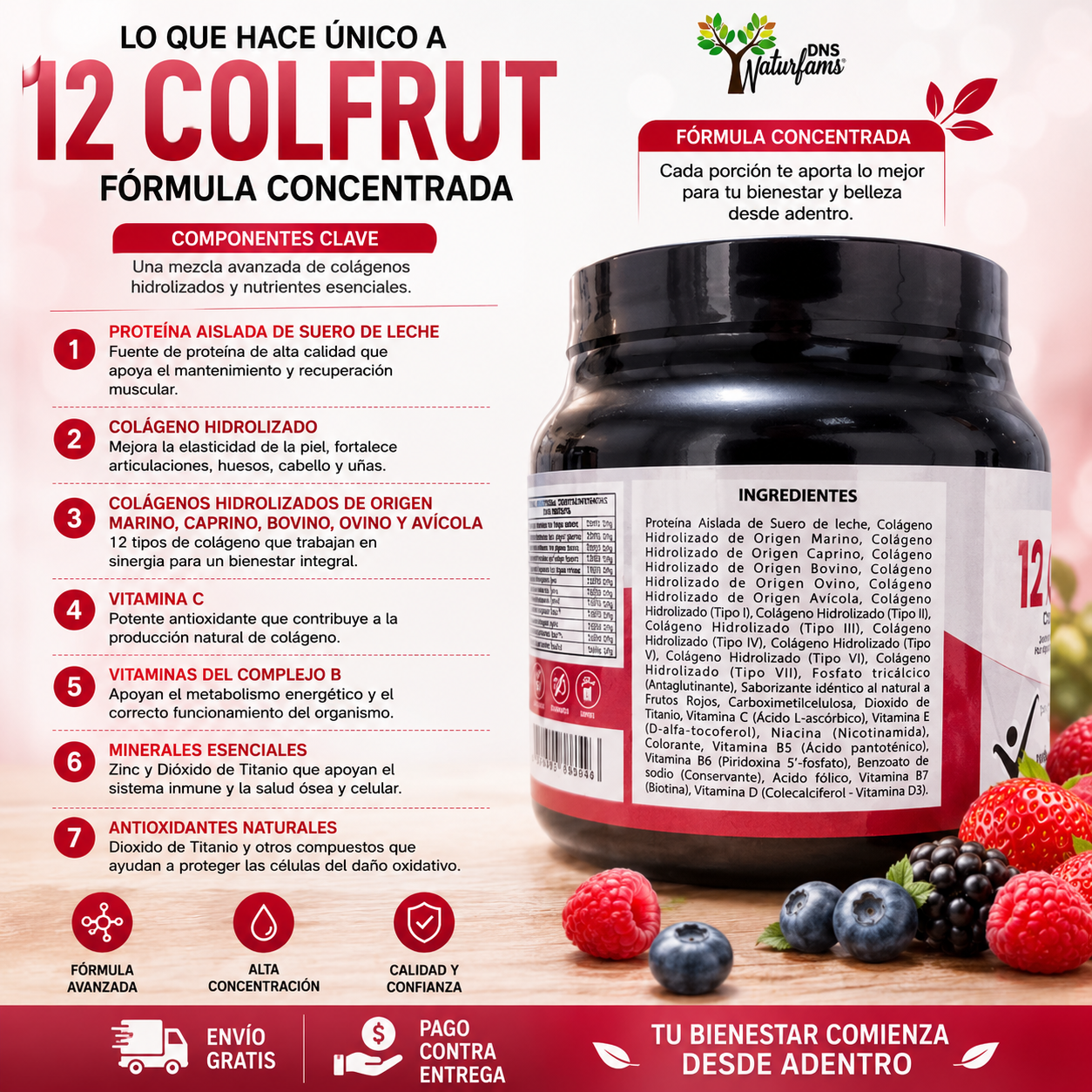 12 COLFRUT COLÁGENOS HIDROLIZADO