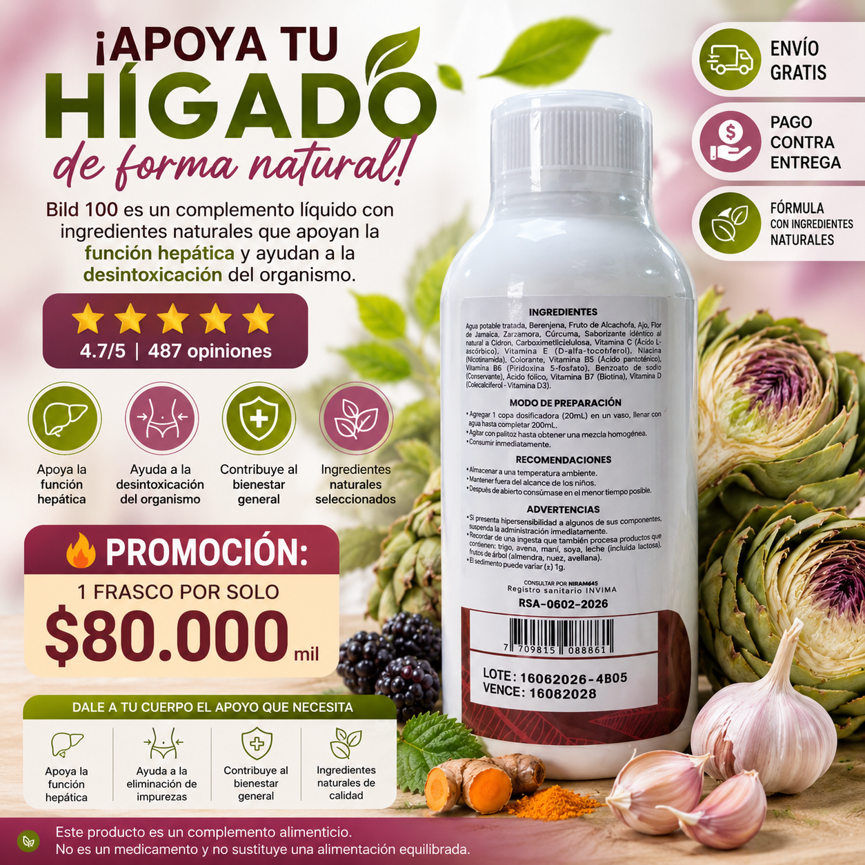 BILD 100 DESINTOXICARDOR HEPATICO.